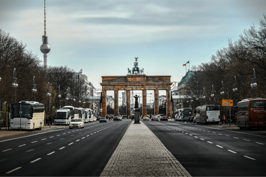 Berlin Brandenburg Gate and Fernsehturm — renting a furnished apartment in Berlin